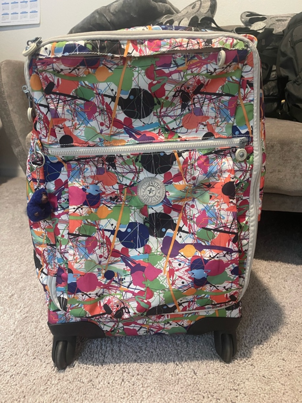 Kipling Multicolor Rolling Carry-On